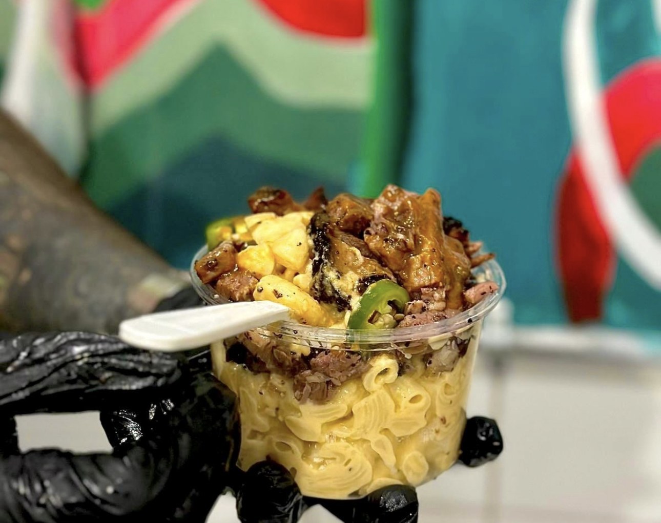 Brisket mac and cheese bowl